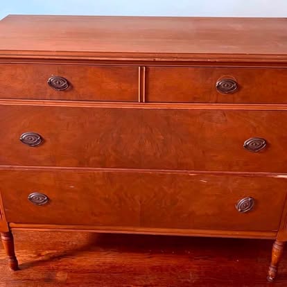 Wood dresser ready for restoration